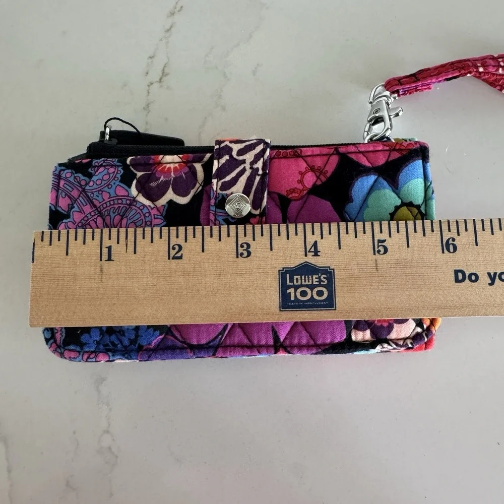 Vera Bradley Wristlet Wallet Floral Fiesta Snap Colorful Smartphone Pocket‎ NEW